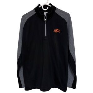 OSU Cowboys Athletic Quarter-Zip Sweatshirt Pullover Large